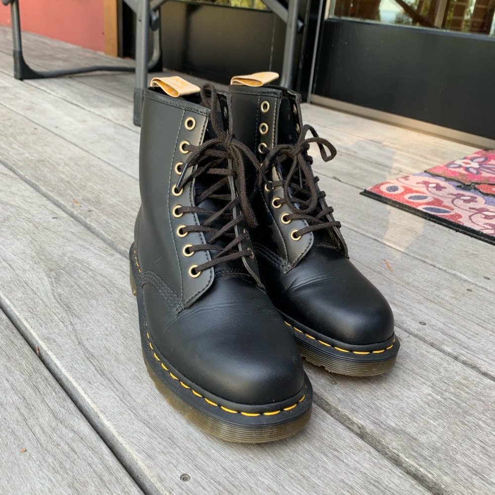 Doc Martens Vegan Leather Lace-Up Boots